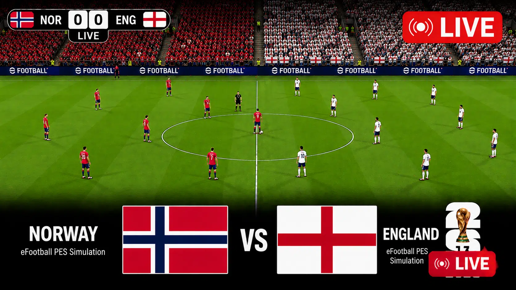 LIVE Norway vs England FIFA WC 2026 Quarter Final